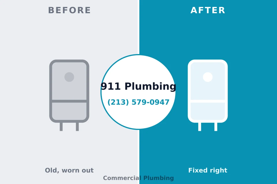 Before and after: plumbing repair Collinsville, CT